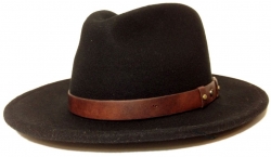 Hattar – Stetson Houston (svart) (XX-Large – 62-63 cm)
